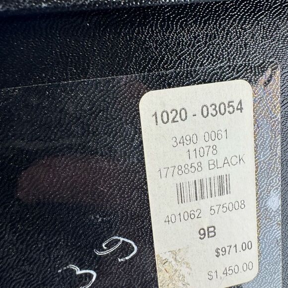 Chanel $1450 Wool Lace Up Black Biker Ankle Boots 9 - Picture 12 of 13